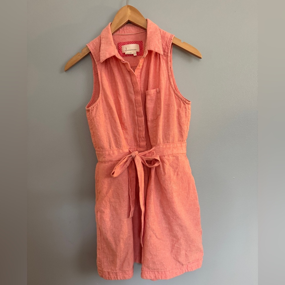 Anthropologie Linen Romper